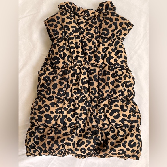 Gymboree Leopard Print Puffer Vest - Picture 2 of 7